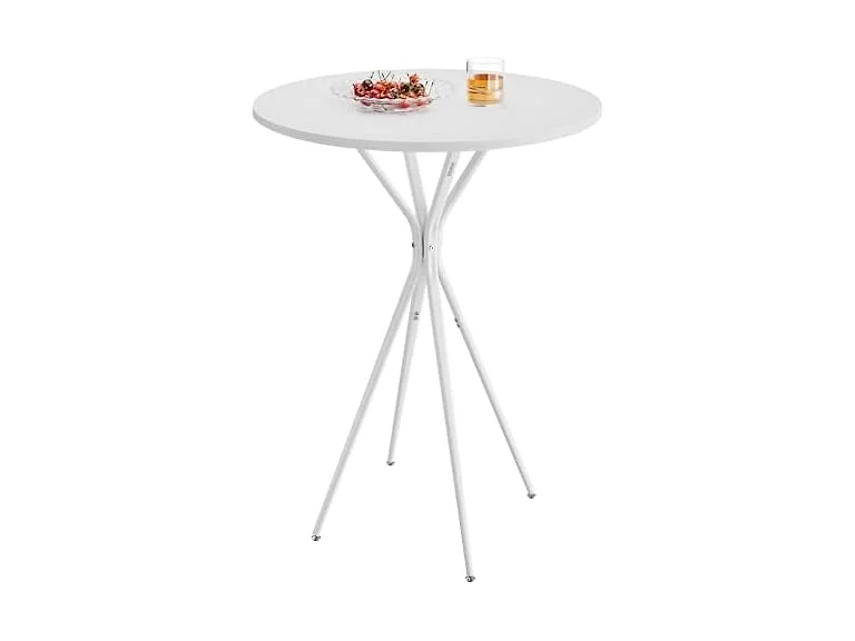 VASAGLE Bar Table, Round Cocktail High Top Pub Bistro Table