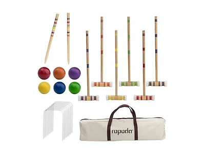 6-Player Croquet Set Lawn Game w/ Bag