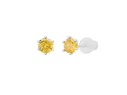 Saffron LGR-001-MOS-EY Colored Moissanite Diamond Ear