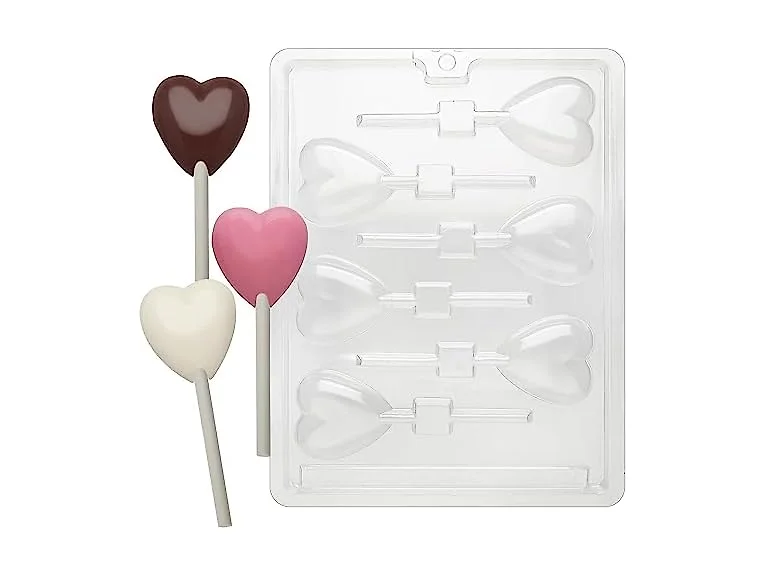 Cybrtrayd Chocolate Mold Heart Lolly