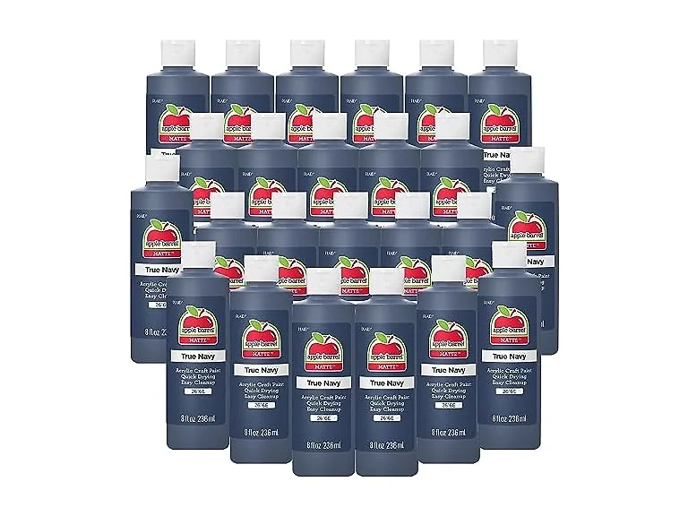 Apple Barrel Acrylic Paint in True Navy 24Pk
