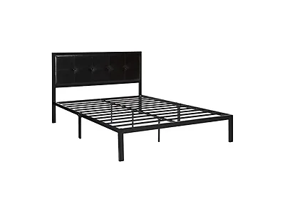 ZINUS Cherie Faux Leather Bed Frame, Queen