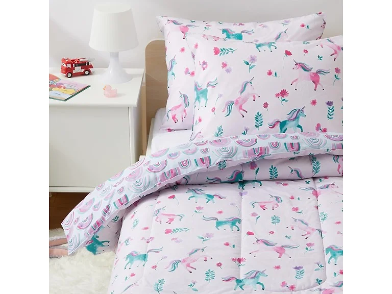Amazon Basics Kids' 3 Piece Comforter Set