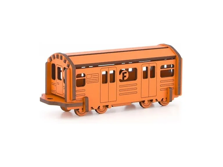 Little & Wood: Woodlet: Medium - NYC Subway F Train