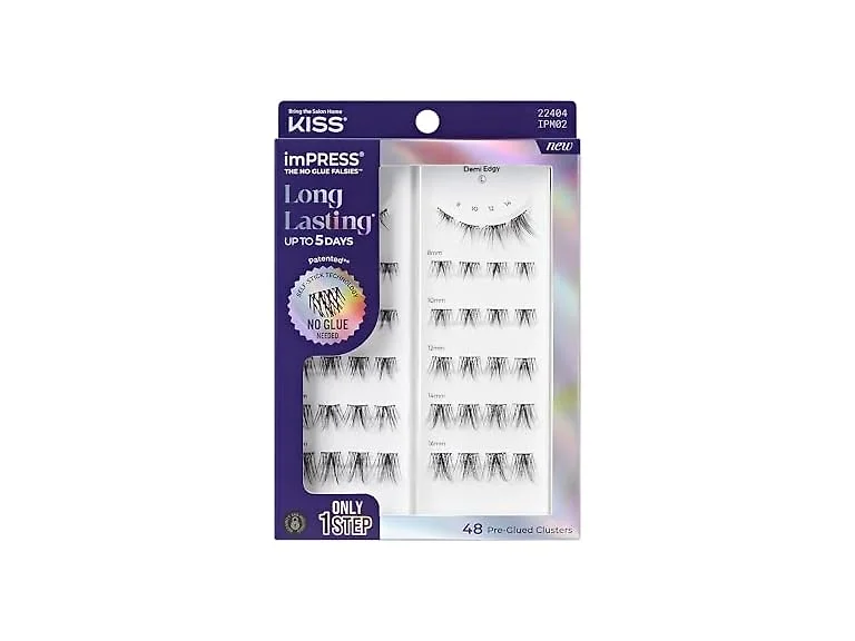 Kiss Impress False Eyelashes, Lash Clusters, Long