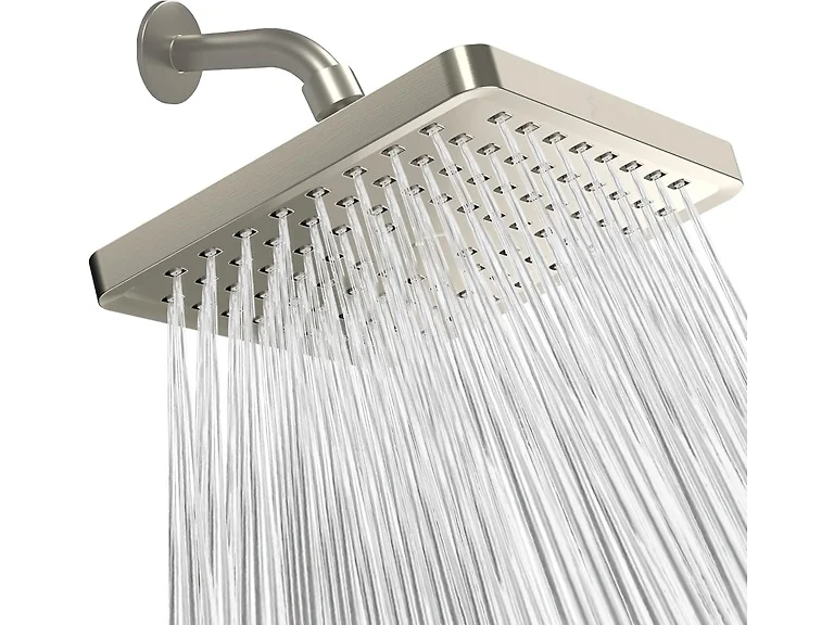 8" Square High Pressure Rain Shower Head