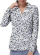GGOV Women's Golf Polo Long Sleeve Workout Tops, Tennis Shirts, UPF 50+ Sun Protection, Quick Dry, Moisture, Wicking, Active