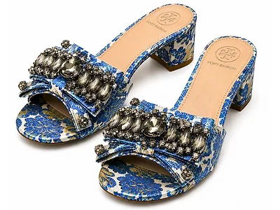Tory Burch Blue Valentina Sandals