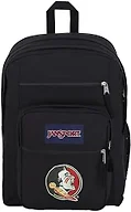 JanSport NCAA Officially Licensed Backpack, Florida State Seminoles, Big Student with Padded 15-Inch Laptop Sleeve, 2 Compartment Computer Bag with Bottle Pocket & Haul Handle, Book Rucksack, Black