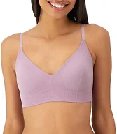 Maidenform Women's M Rib Seamless Bralette, Soft Wireless Pullover Bra, Convertible Straps