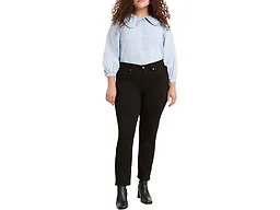 Levi's Women's Classic Straight Jeans (Standard and Plus), Soft Black (Waterless), 34 Regular