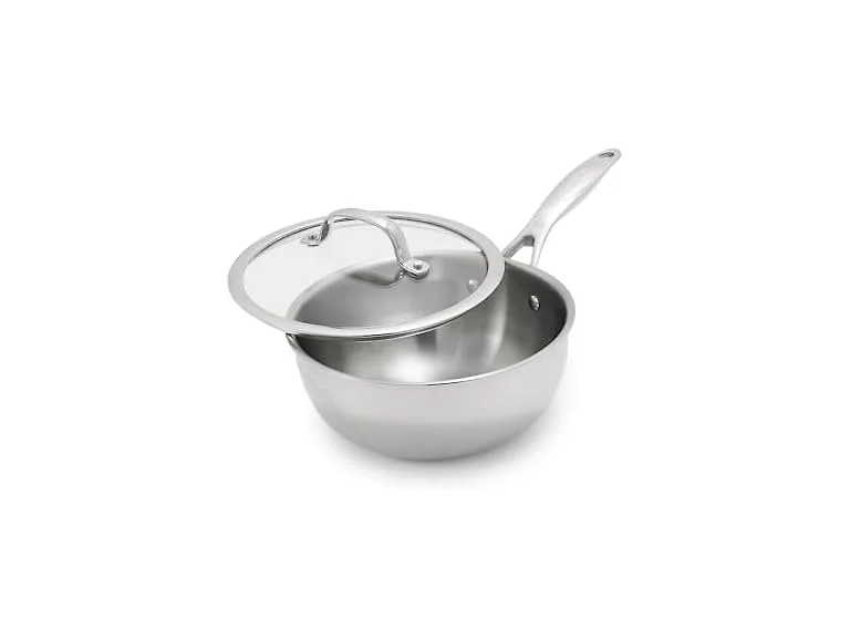 GreenPan Valencia Pro Tri-Ply Stainless Steel 2.5QT Chef's Pan with Lid