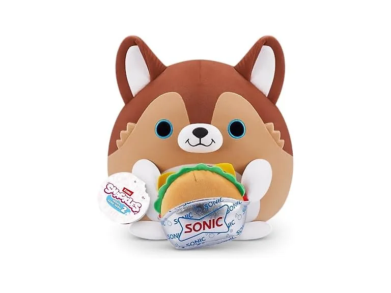 Snackles Series 2 Puppy & Sonic Burger 8" Plush