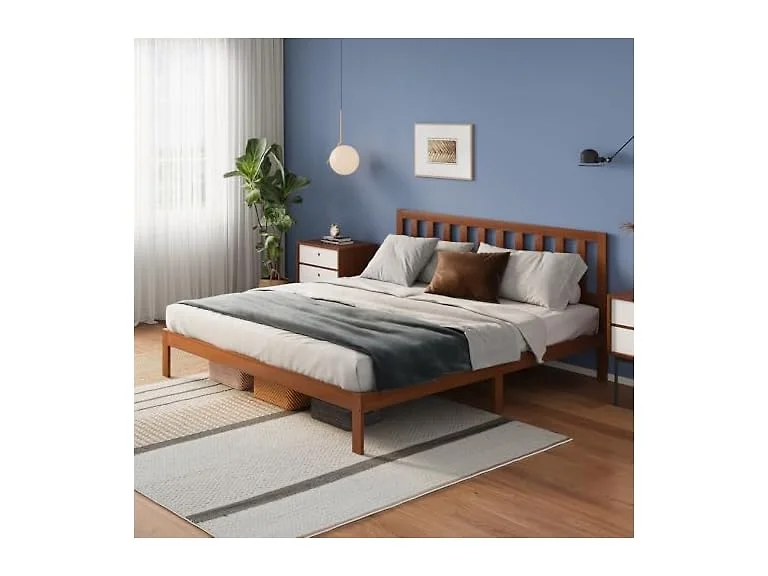 Avenco Wood Platform Bed Frame King