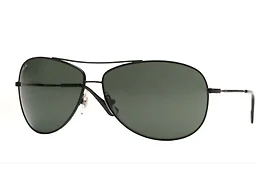 Ray-Ban 0RB3293 006/71 63 63-13-125 Ray-Ban RB3293 Aviator Sunglasses Black/Green