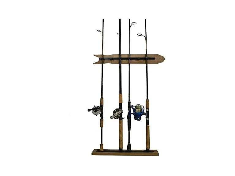Old Cedar Outfitters Wall Rack, 8 Rods, Distressed Finish