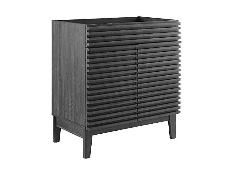 30 in. Render Bathroom Vanity Cabinet, Charcoal