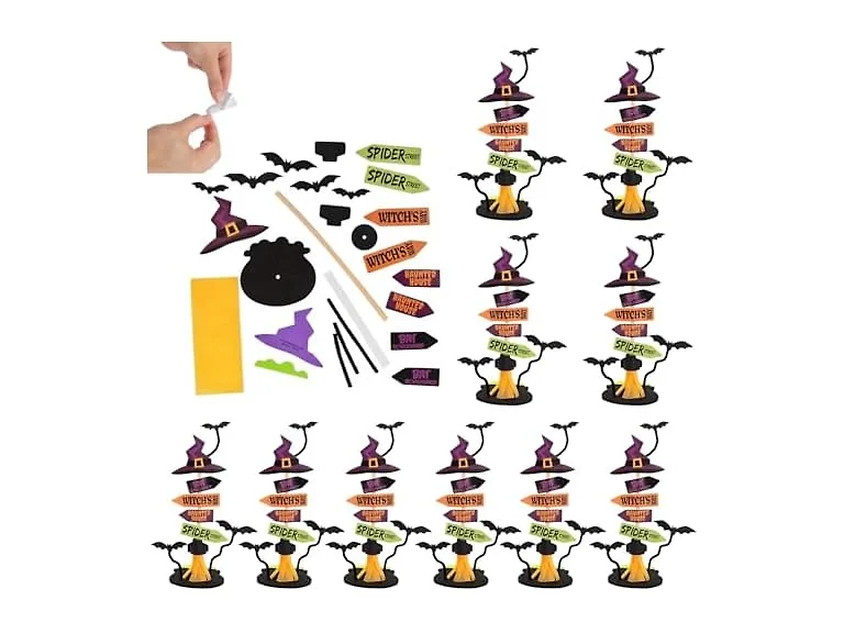 Halloween Directional Sign Craft Kit - Makes 12