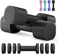 Zempox W0097 Adjustable Dumbbell Set Black