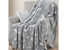 Luxury Home STARMOON GLOW-THROW Glow in the Dark Fl