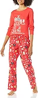 Amazon Essentials Women's Disney Star Wars Marvel Flannel Pajamas Sleep Sets, Star Wars Holiday, X-Small