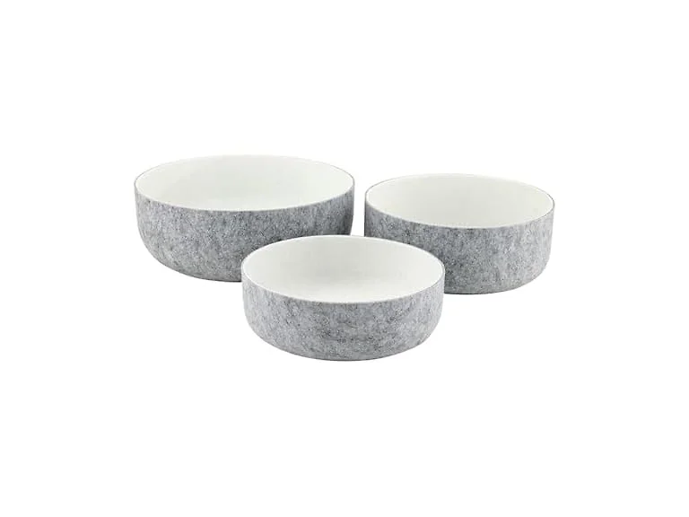 47th & Main Set of 3 Decorative Felt Bowls