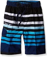 Kanu Surf Boys' Reflection Quick Dry Upf 50+ Beach Swim Trunk, Reflection Navy, 2T
