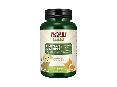 NOW NOW Pet Health, Omega 3 Mini Gels Supplement, Formul