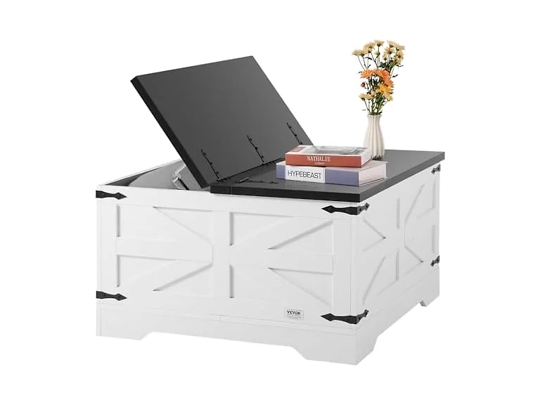 31.5" Hinged Farmhouse Coffee Table