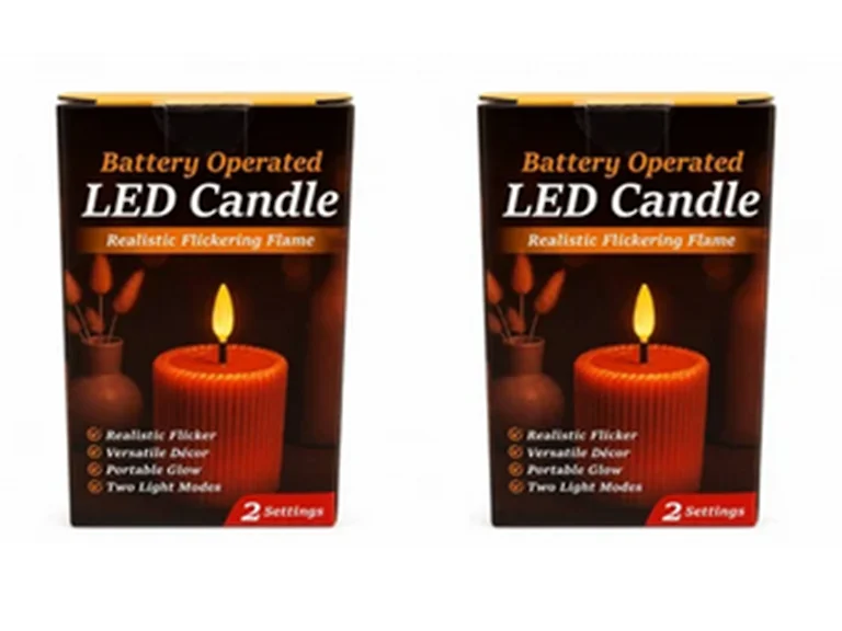 2-Pack 5.75" Battery-Operated Realistic Flickering LED Candle