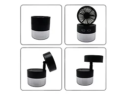 MQI MQ-DA689-BLK Mist Cooling Fan Compact Desktop Fan Black