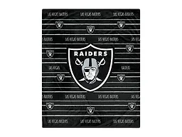 NFL Team Center Stripe Logo Throw - Las Vegas Raiders