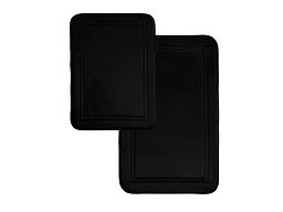 Dan River 5902 2 Pc Memory Foam Bath Mat Racetrack - Blac
