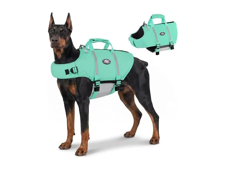 AOFITEE Large Dog Life Jacket Reflective Dog