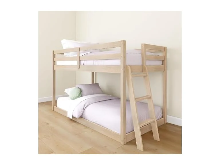 Grain & Grove Bear Twin Bunk Bed Oak