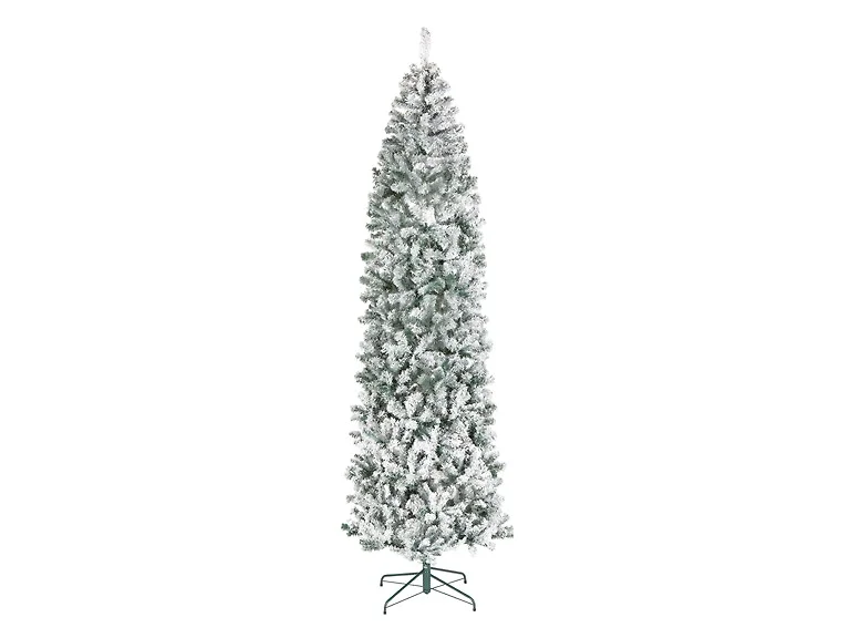National Tree Company 9 ft. Acacia Flocked Slim Tree