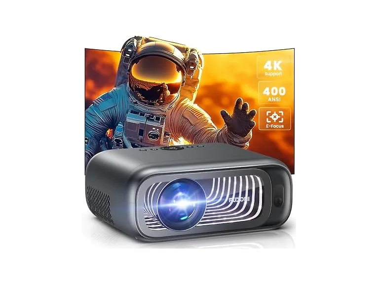 FUDONI Projector with WiFi and Bluetooth (Open Box)