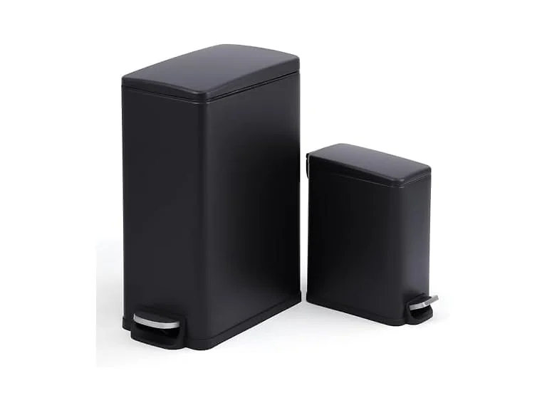 12 Gal & 2.6 Gall Step-on Stainless Steel Trash Can 