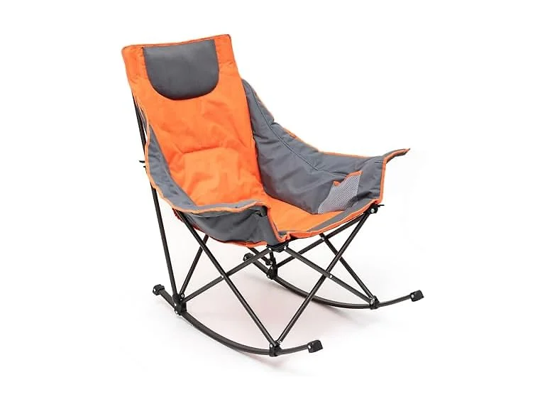 SUNNYFEEL Orange Rocking Camping Chair 500lbs