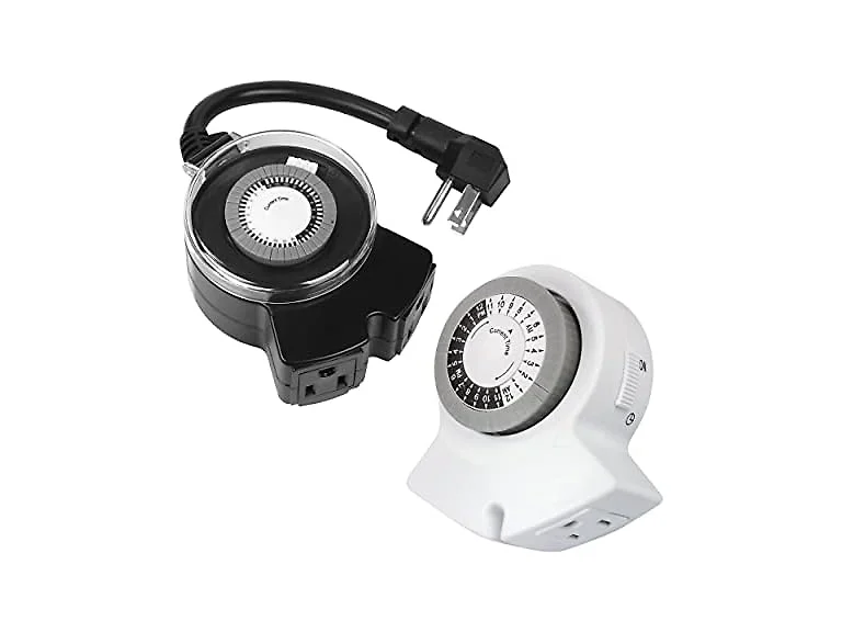 Clear Power 2-Outlet 24 Hour Mechanical Timer