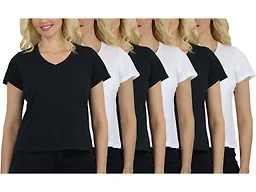 DivaTee WC-----(Women's 6Pack) / JLVT-100 / BK-BK-BK-W