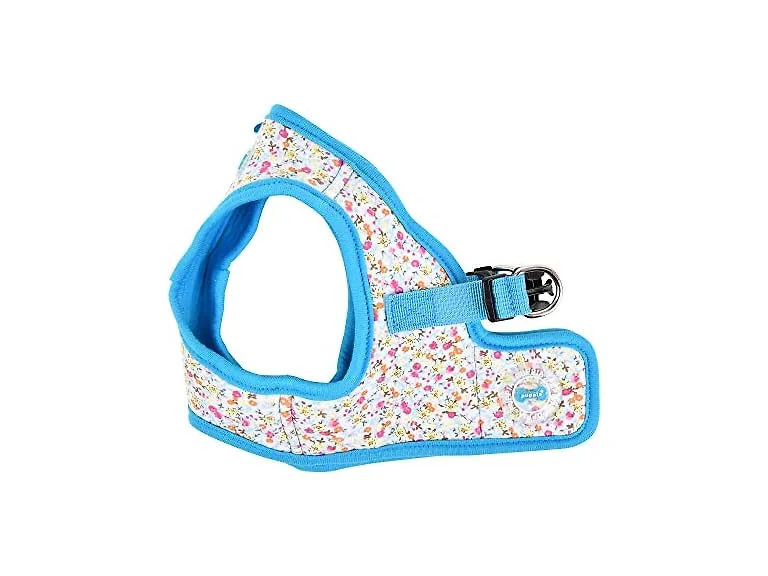 Puppia Wildflower Harness B Sky Blue