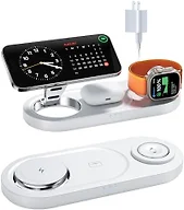 Foldable 3 in 1 Wireless Charging Station for Apple Mag-Safe Charger Stand