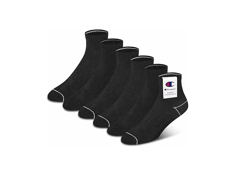 Champion Women (5-9) Women's Quarter 6 Pack Socks