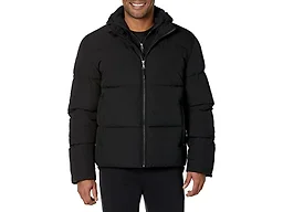 Amazon Essentials Men's Mock Neck Heavyweight Puffer Coat, Black, XX-Large