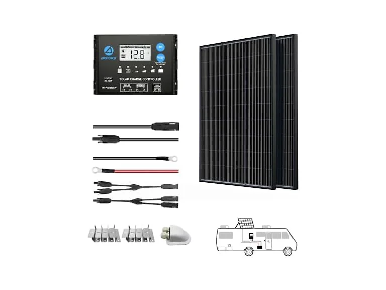 200W N-Type 12V Bifacial Solar Kits