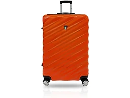 TUCCI Italy STORTO ABS 24" Medium Luggage Suitcase, Orange
