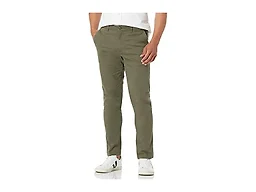 Amazon Essentials Men's Skinny-Fit Broken-in Chino Pant Pants, -Olive, 35W x 28L