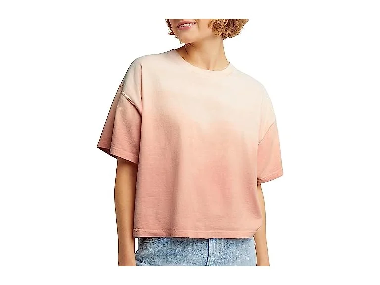 Hanes Women (XXL) T-shirt Cantaloupe Orange Fake O