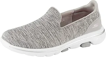 Skechers Women's GO Walk 5 - Honor Shoe, Gray, 8.5 W US